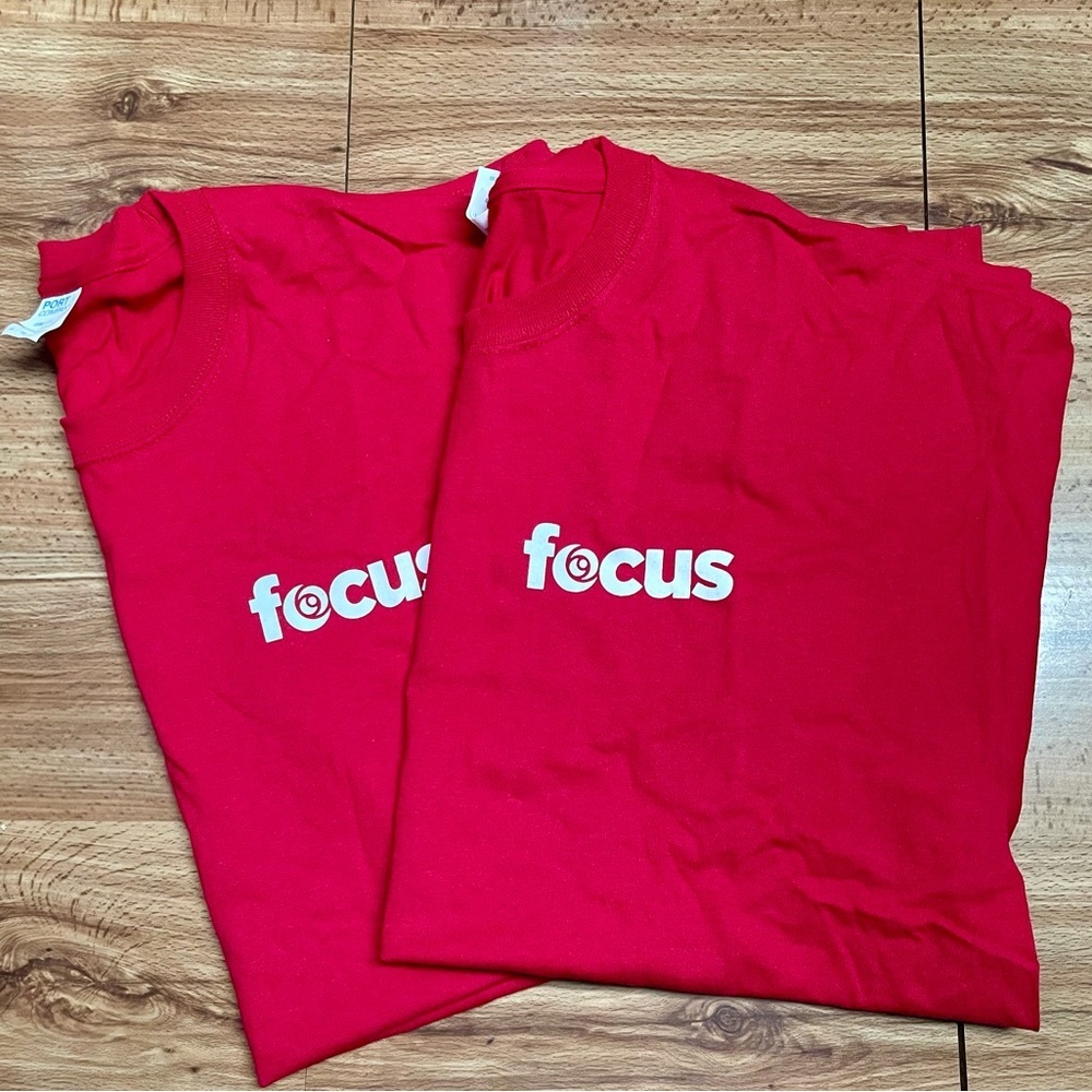COPY - 2 Red Focus T-Shirts Set
